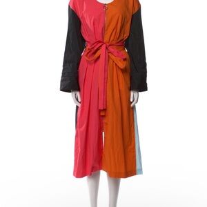 NWT Partow Colorblock Long Sleeve Dress